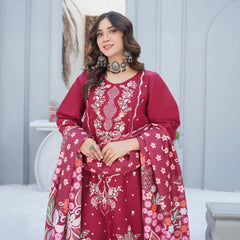 Women’s Khadar 3-Piece Embroidered Suit