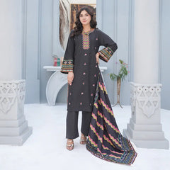 Premium Wool Suit – Printed Dupatta