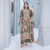 Luxury Silk Suit with Tissue Dupatta