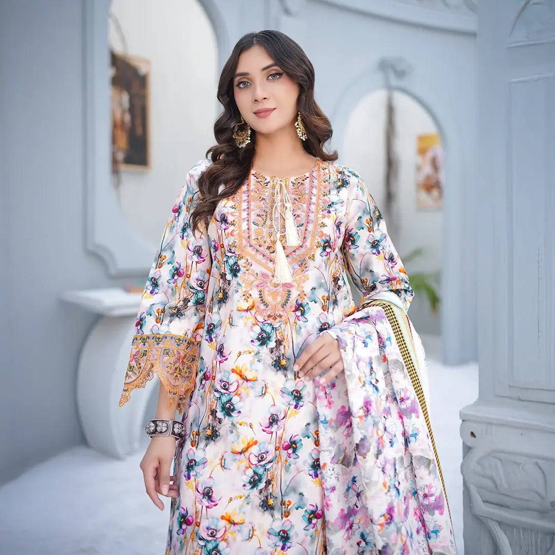 Khadar 3-piece  Printed outfit