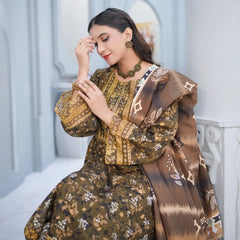 Stylish Printed Khadar 3-Piece