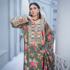 Luxury Silk Suit with Tissue Dupatta